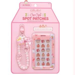 Celavi 18 cat spot patches with keychain and patch case holder